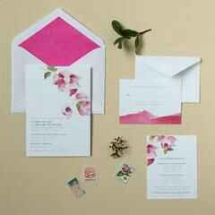 Invitaciones en color Bugambilia - 2