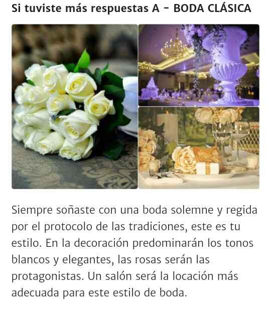 Resultados: Tu tipo de boda es... - 1