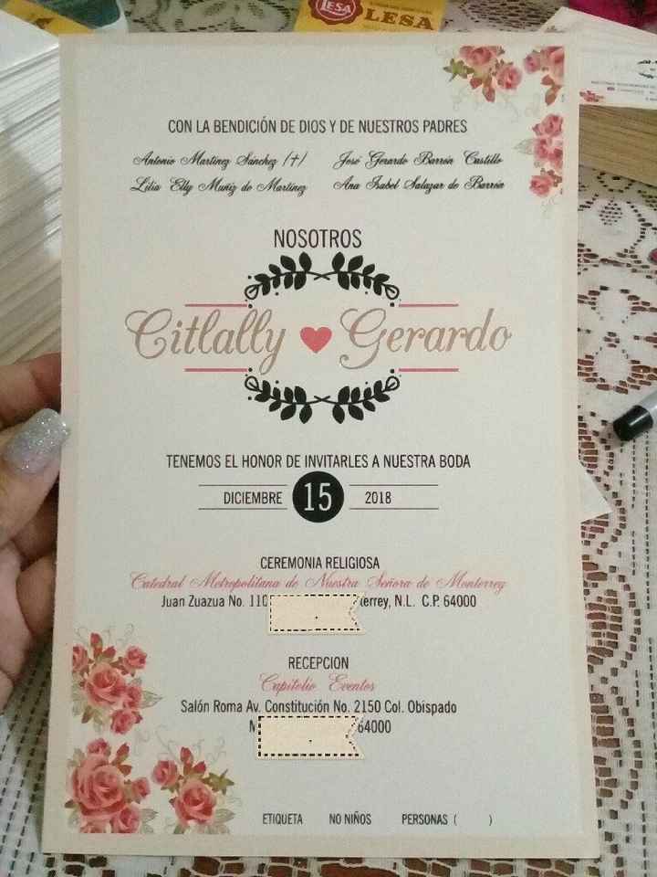 Invitaciones 💗😍 - 1