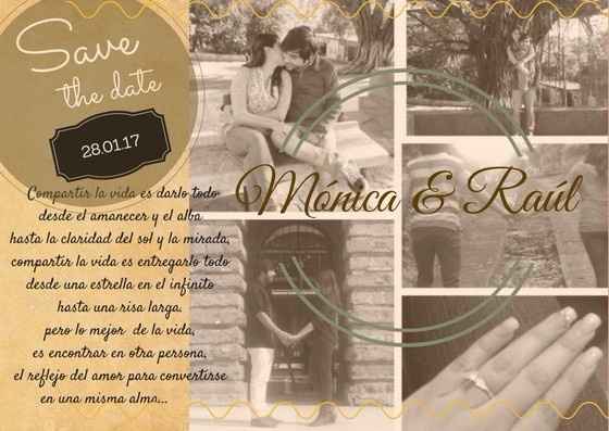 Tarjetita para la boda por el civil 