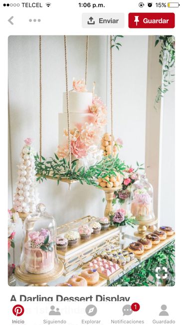 Originales mesas para pasteles de boda - 1