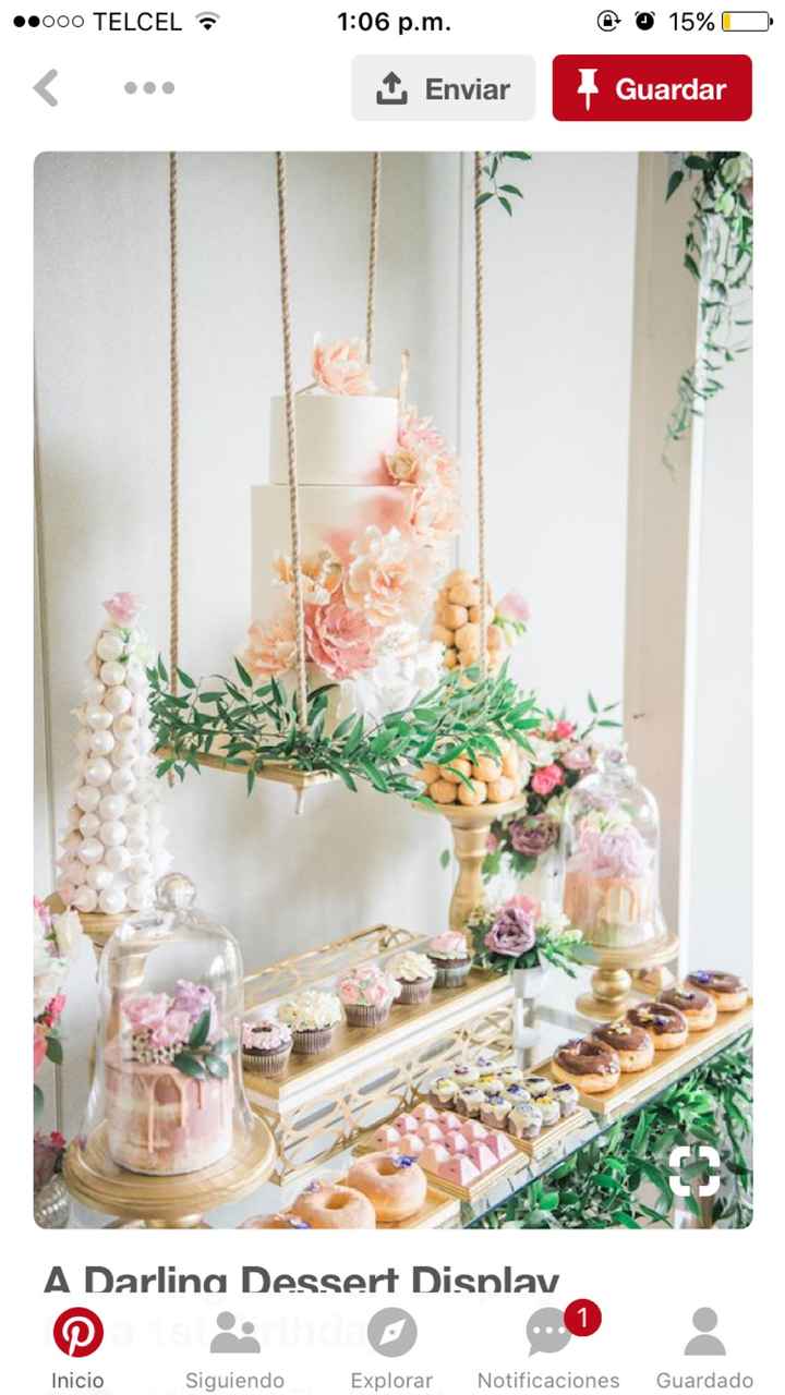 Originales mesas para pasteles de boda - 1