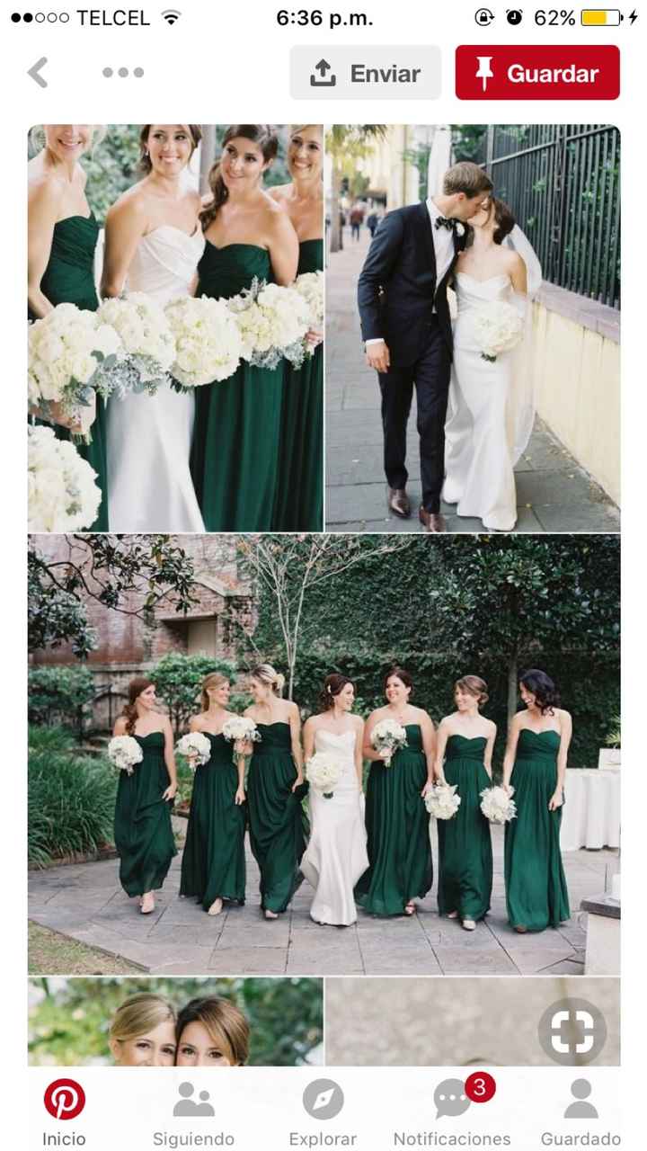 Que ramo en color queda mejor con verde esmeralda - 3