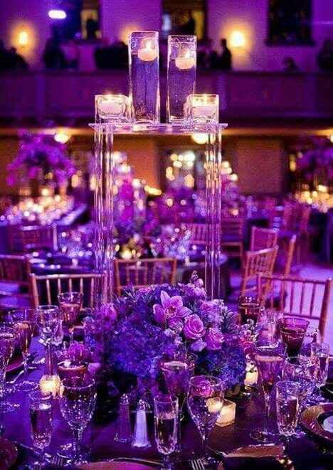 Decoración en tonos morados - 2