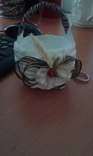 y walaaaa las ameeee... solo falta ponerles,el tul y los dulces por dentro  y claro el pergamino y b