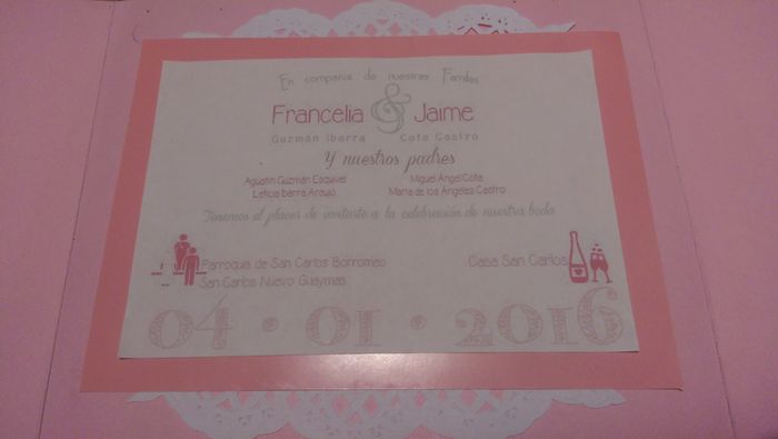 Primera prueba de nuestras invitaciones! sean honestos - 3