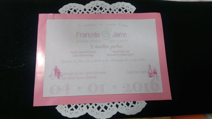 Primera prueba de nuestras invitaciones! sean honestos - 3