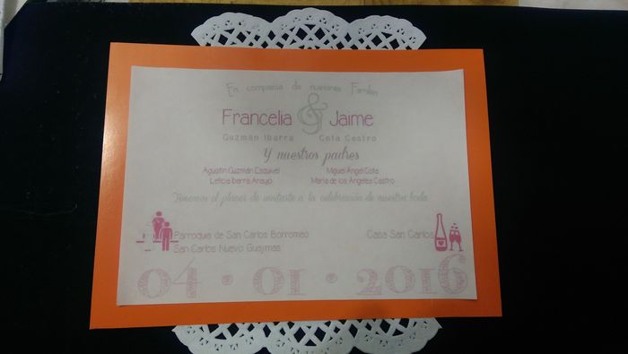 Primera prueba de nuestras invitaciones! sean honestos - 4