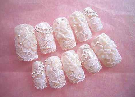 uñas de encaje