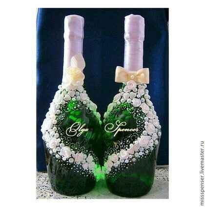 Copas y botellas decoradas - 3