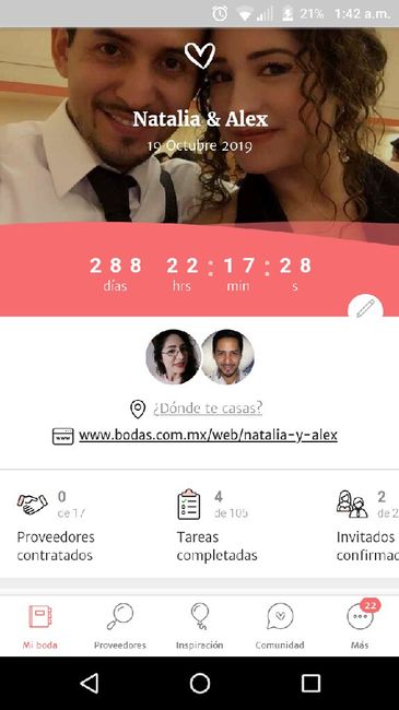 Mi marcador en el primer día del año 2019⏳👰🏻🤵🏻 - 1