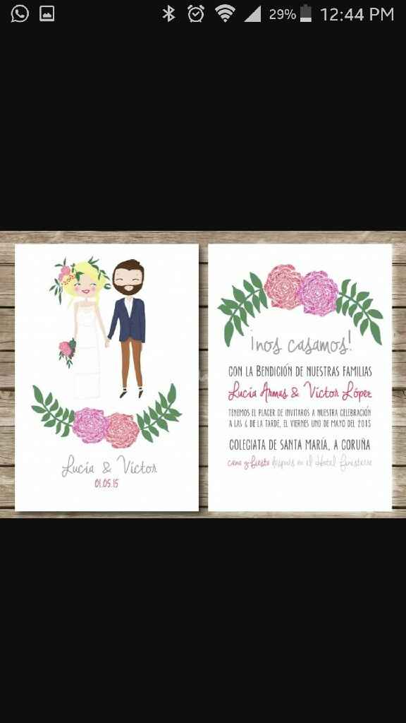 Que opinan de esta invitación - 1