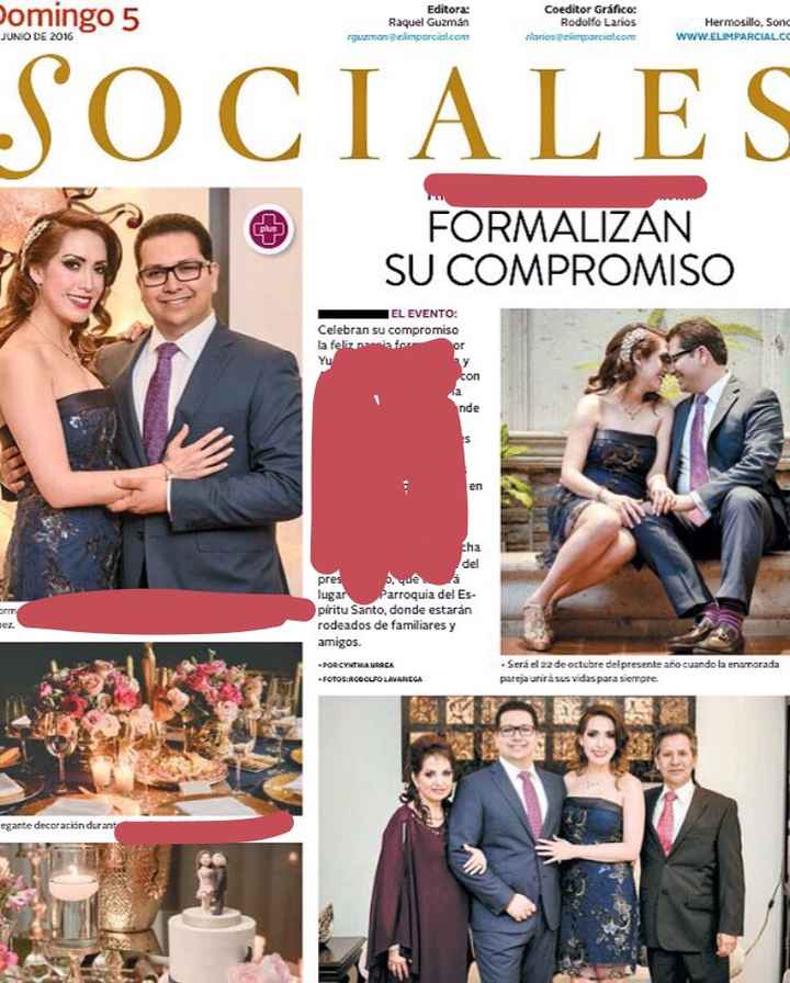 ¿Si tuvieran la oportunidad de anunciar su compromiso en el periódico, lo harían?. - 1