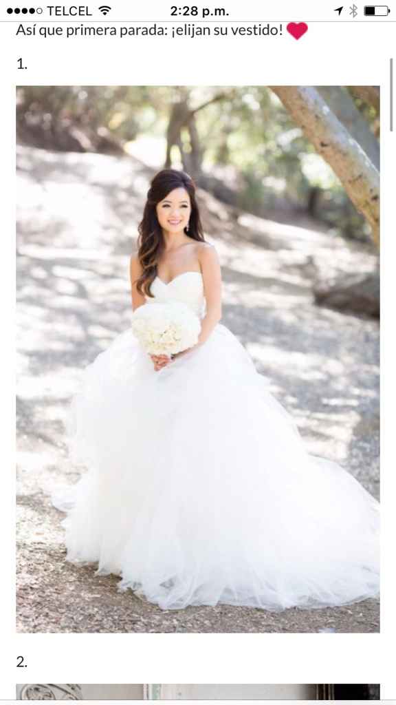 ¿Qué vestido de novia meterías en tu mochila? - 1