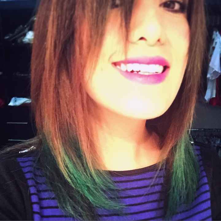 Cabello verde en novias - 1