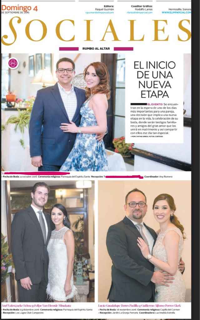 ¿Tu boda saldrá en el periódico? - 1