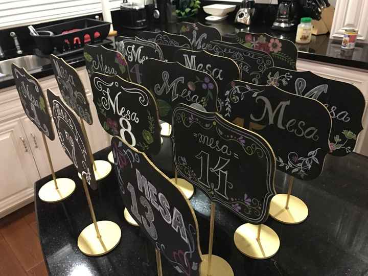 Mis numeradores de mesa diy - 1