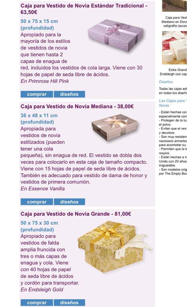 Preservación de vestido: the empty box company? - 3