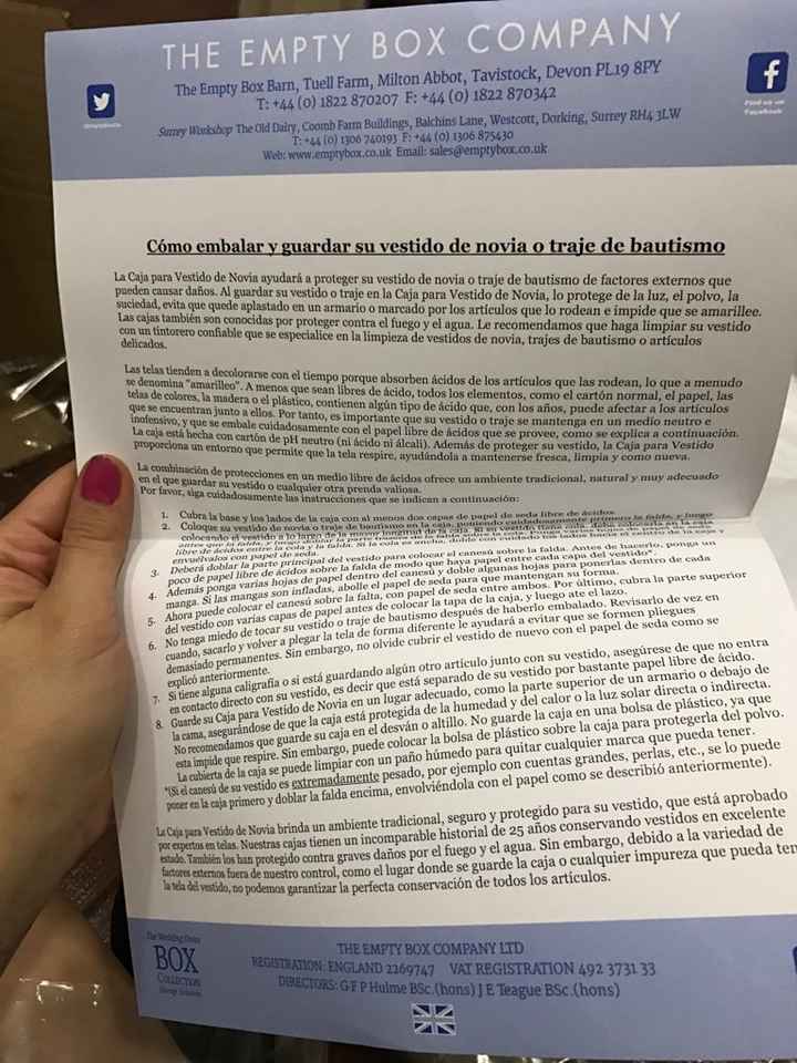 Llegó mi caja para guardar el vestido 👗 - 6