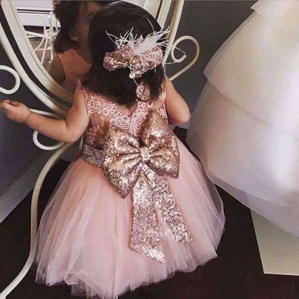 Vestidos con moño para pajecitas - 4
