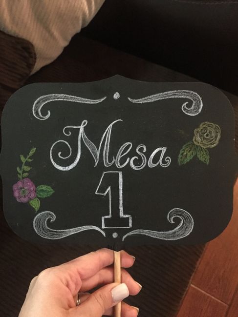 Mis numeradores de mesa diy - 1