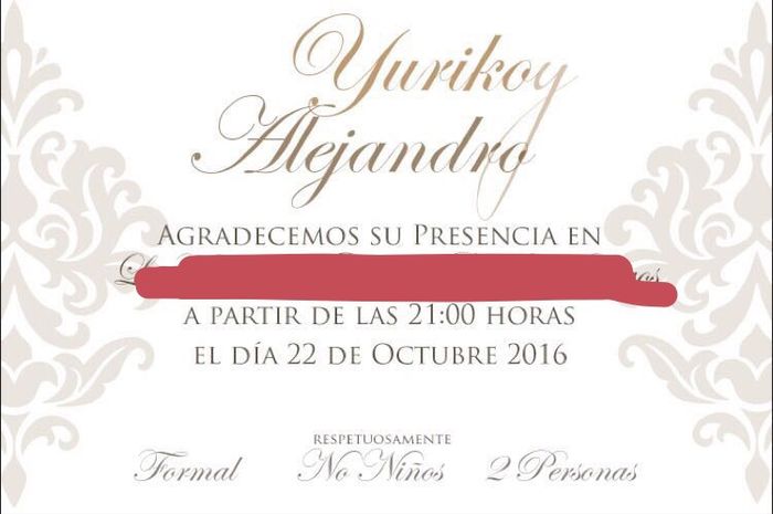 Necesito su más sincera opinión (invitaciones) - 2