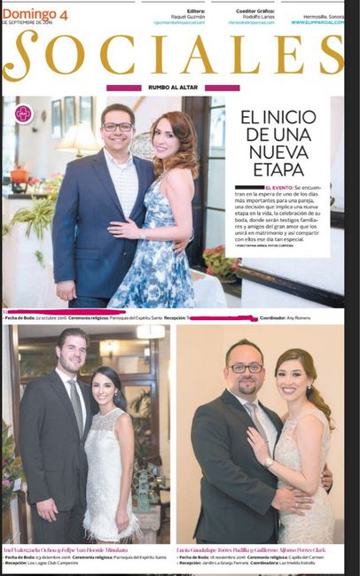 ¿Tu boda saldrá en el periódico? - 1