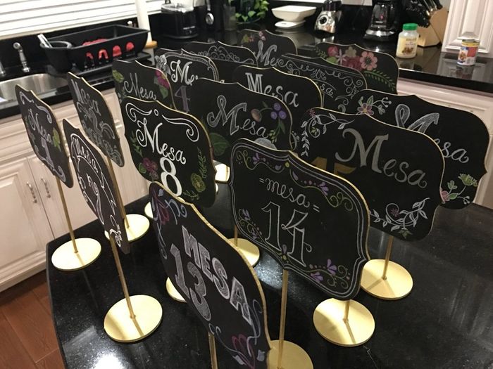 Mis numeradores de mesa diy - 1