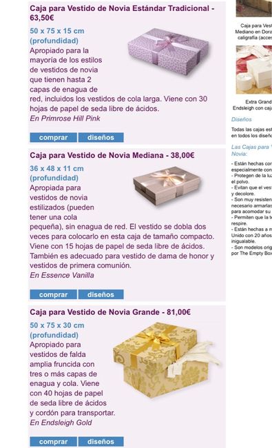 Preservación de vestido: the empty box company? - 3