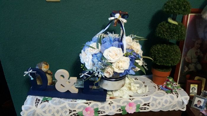 Ramo con detalles en azul - 2