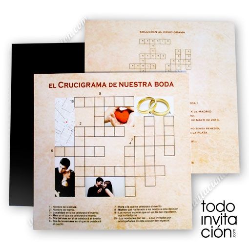 invitacion crucigrama