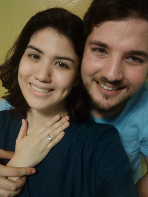 Cuando me pidió matrimonio (yo toda demacrada pero feliz!)