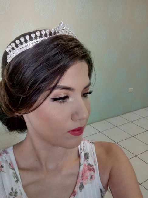 Mi pruba de peinado y maquillaje❤ - 5