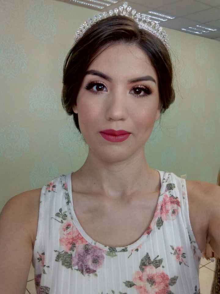 Mi pruba de peinado y maquillaje❤ - 1