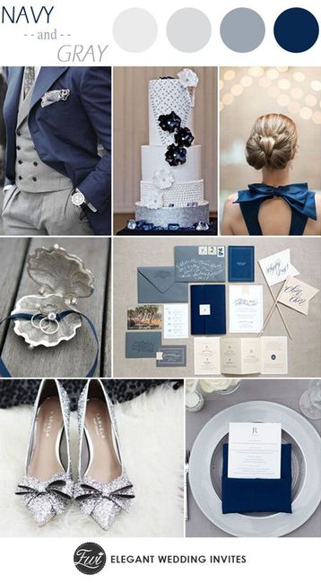 Gris y azul
