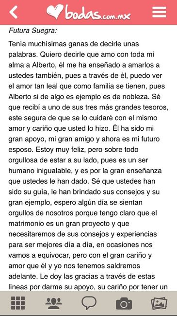 Debate carta a mi suegra ! - 1