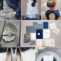 Gris y azul