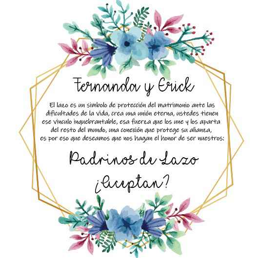Tarjetas para padrinos ❤️ - 1