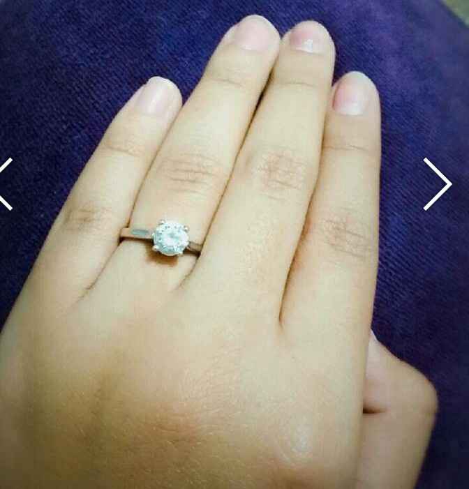 ¿cómo es su anillo de compromiso? - 1