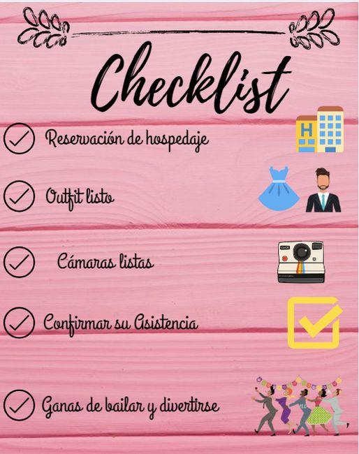 Checklist Para Los Invitados De La Boda Idea Para Empezar A Confirmar