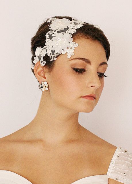 Peinados para novias con cabello cortito. 👰🏻 2