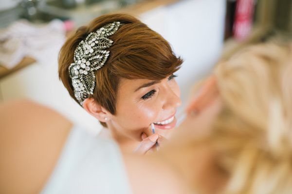 Peinados para novias con cabello cortito. 👰🏻 3