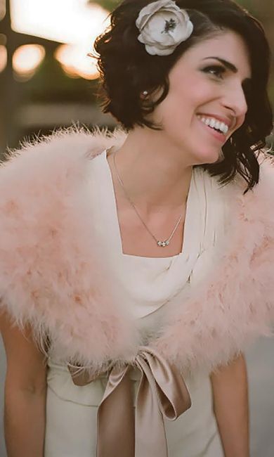 Peinados para novias con cabello cortito. 👰🏻 16