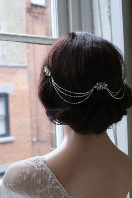 Peinados para novias con cabello cortito. 👰🏻 22