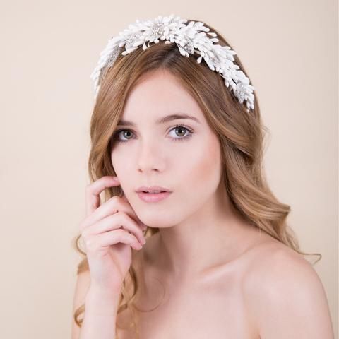 Tocados de novia con azahares 6