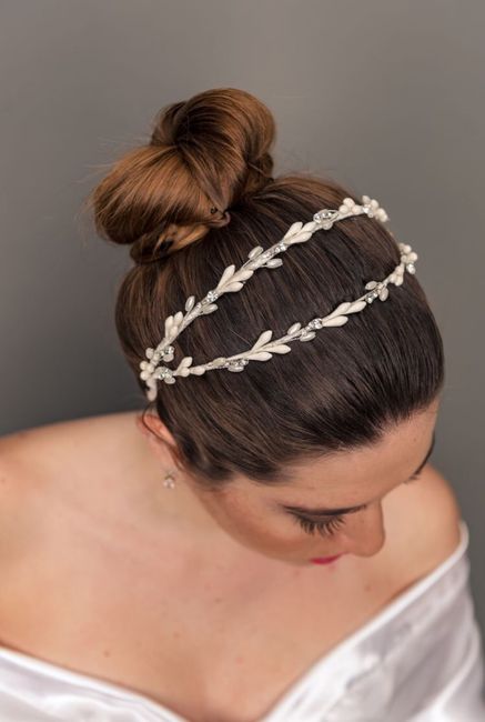 Tocados de novia con azahares 18