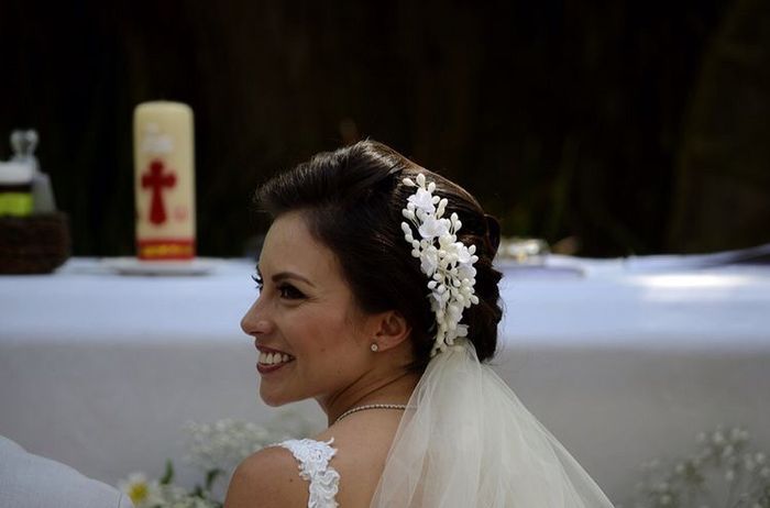 Tocados de novia con azahares 27
