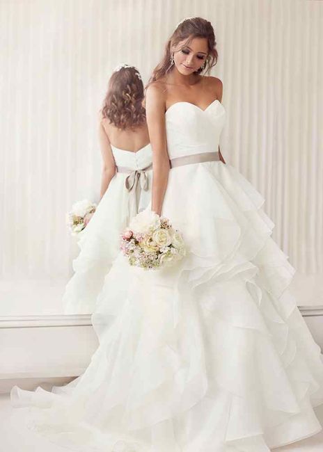 Vestidos de novia con listones a la cintura 👰🏻 2