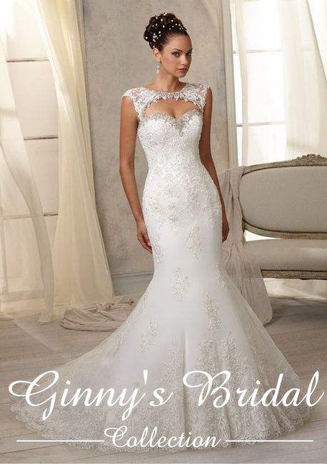 Vestidos de novia con detalles en el cuello👰🏻 3