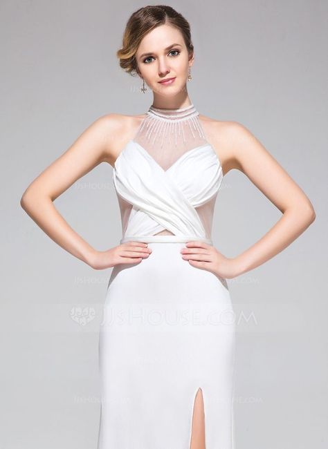 Vestidos de novia con detalles en el cuello👰🏻 12